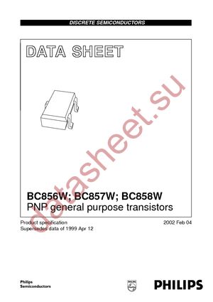 BC856AW T/R datasheet  